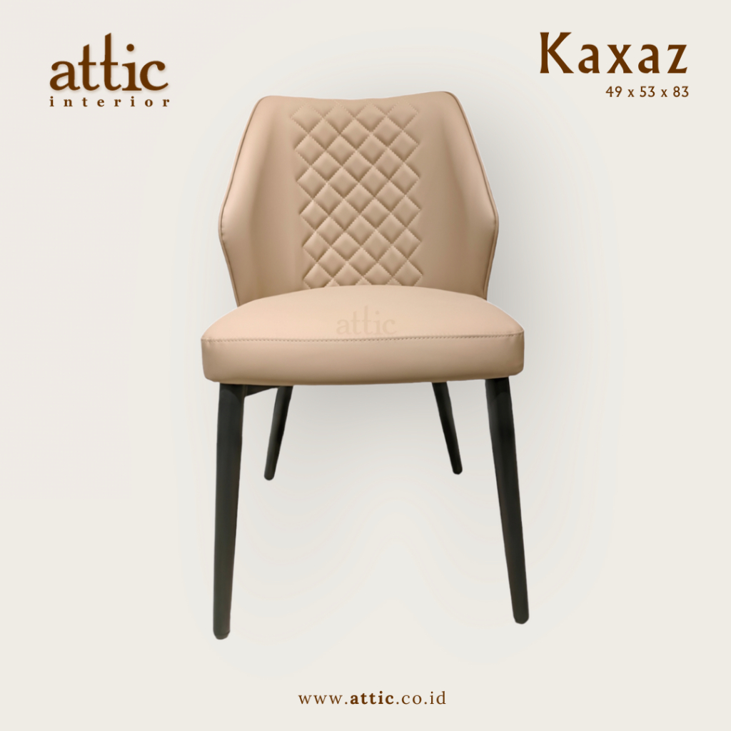 KAXAZ Kursi Makan Kulit Sintetis Dining Chair Dining Set Modern Import Kursi Hotel Kitchen Set Kursi