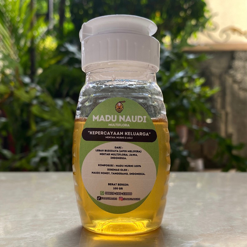 

MADU NAUDI MULTIFLORA ukuran 100gr MENTAH MURNI ASLI 100% Bersanad jelas