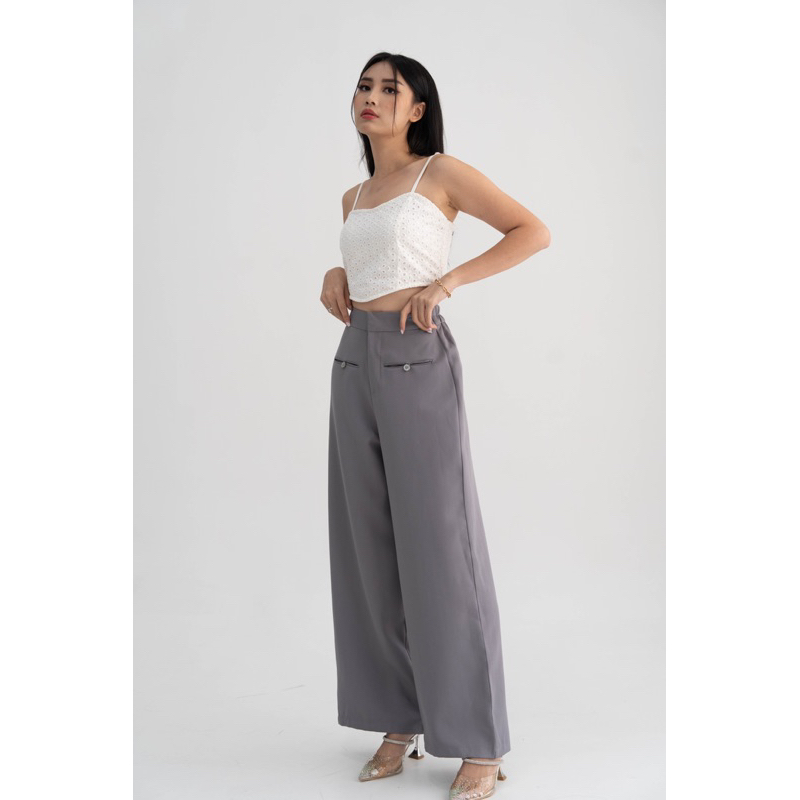 IWEARGRACIE - AVA CULLOTE PANTS / CELANA HIGHWAIST WANITA / CELANA PANJANG WANITA