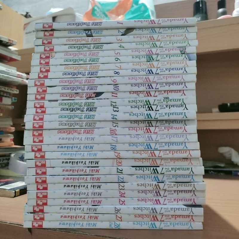 komik yamada and the 7 witches vol 1-28 set preloved
