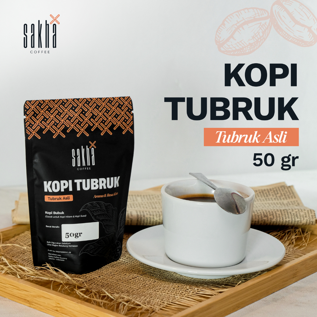 

Kopi Tubruk Bubuk Arabika Espresso Blend Coffee Sakha Roastery 50 Gram