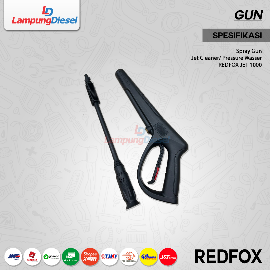 REDFOX Jet 1000Spray Gun Steam Listrik/ Jet Cleaner Khusus  ORIGINAL