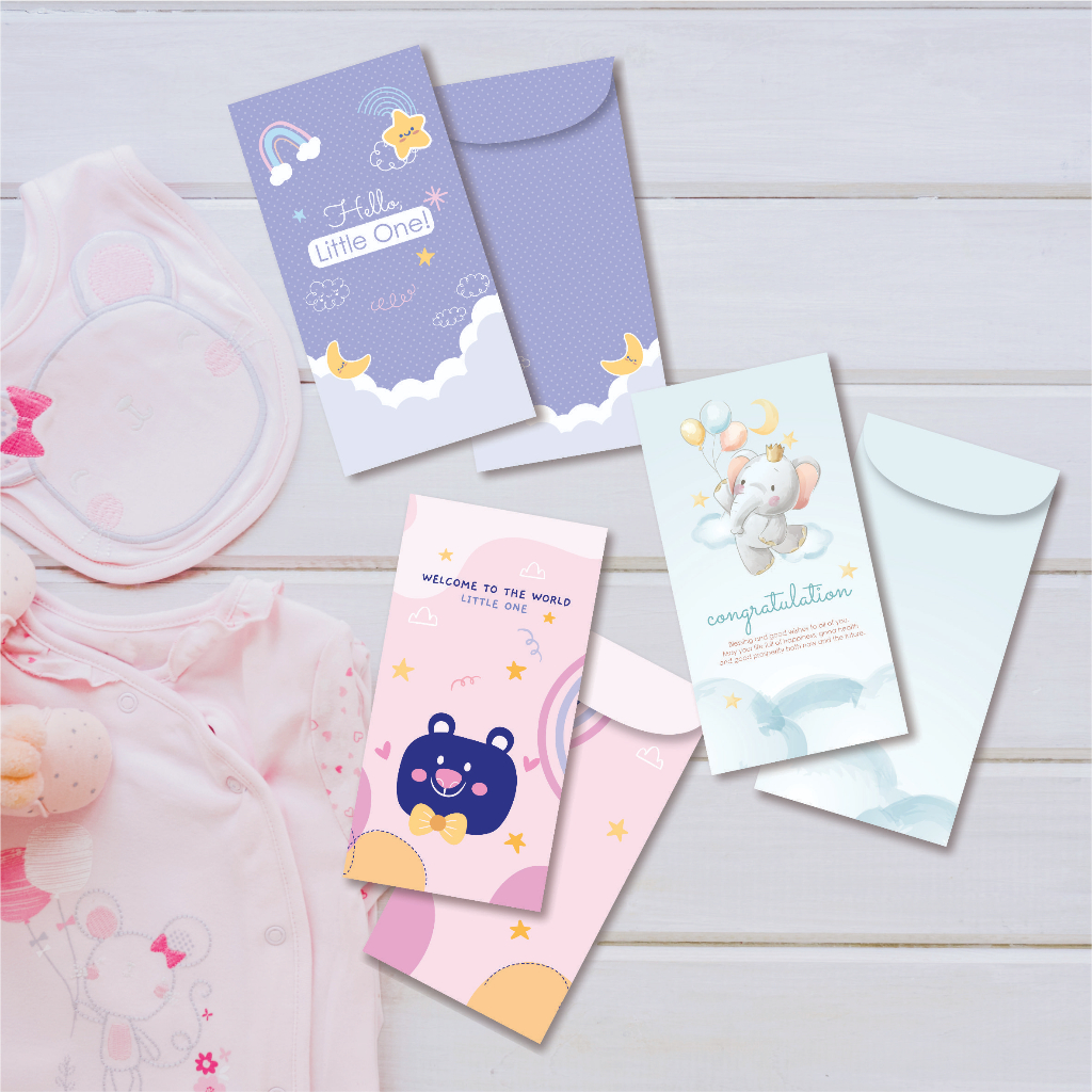 

NEW Angpao Amplop Baby Newborn Amplop Kelahiran Bayi Angpao Lahiran Angpau Newborn