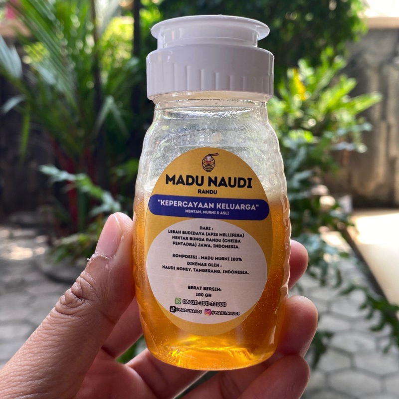 

MADU NAUDI RANDU ukuran 100gr MENTAH MURNI ASLI 100% Bersanad jelas
