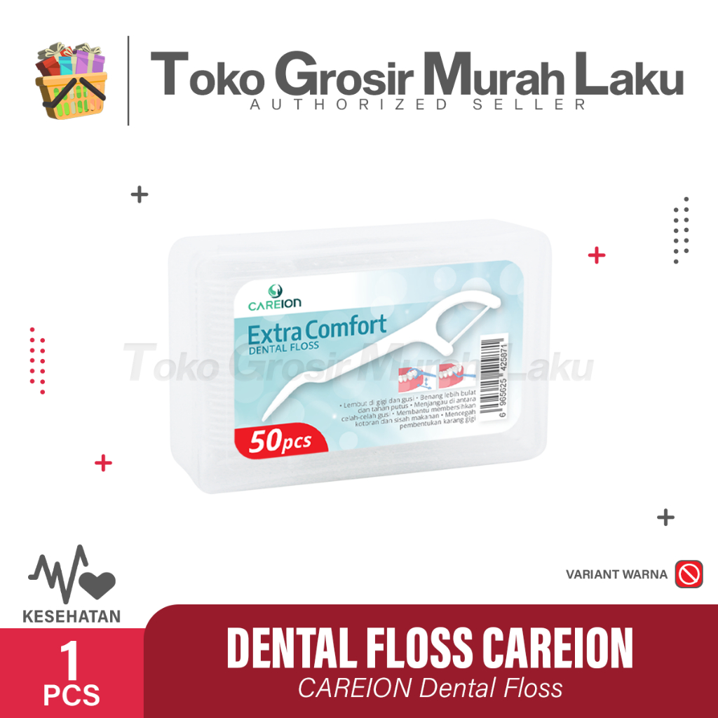 DENTAL FLOSS ISI 50 BENANG TUSUK GIGI ORAL KOTAK