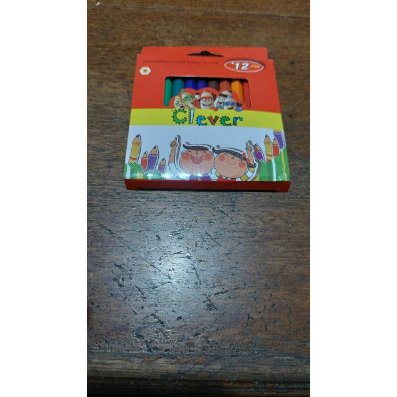 

[1SET] PENSIL WARNA 12S WARNA PENDEK / PENCIL COLOR 12 COLOR CLEVER