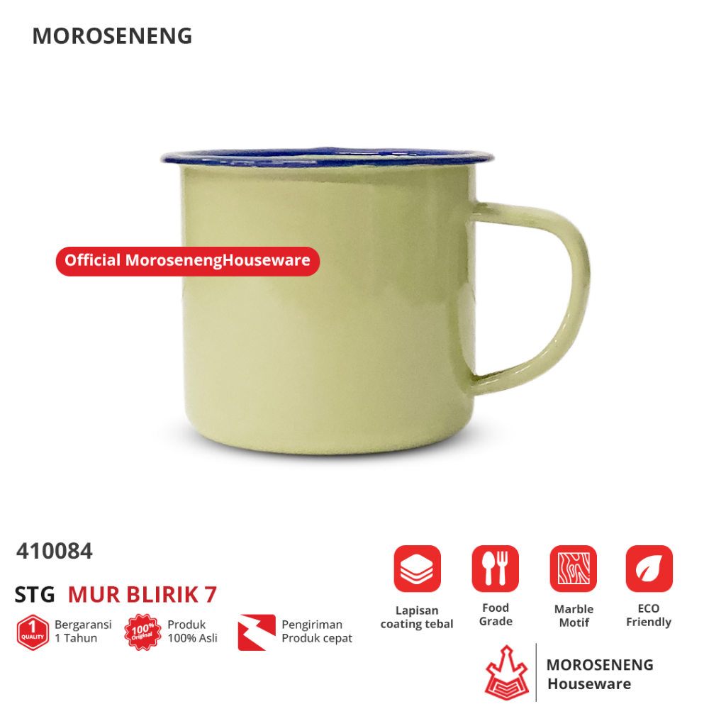 Mug Polos Enamel 7cm Mug Kopi