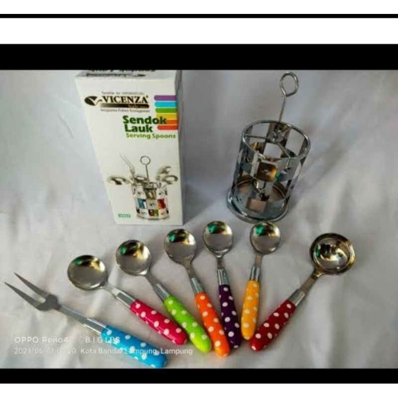 sendok lauk vicenza + tempat( free bubble )