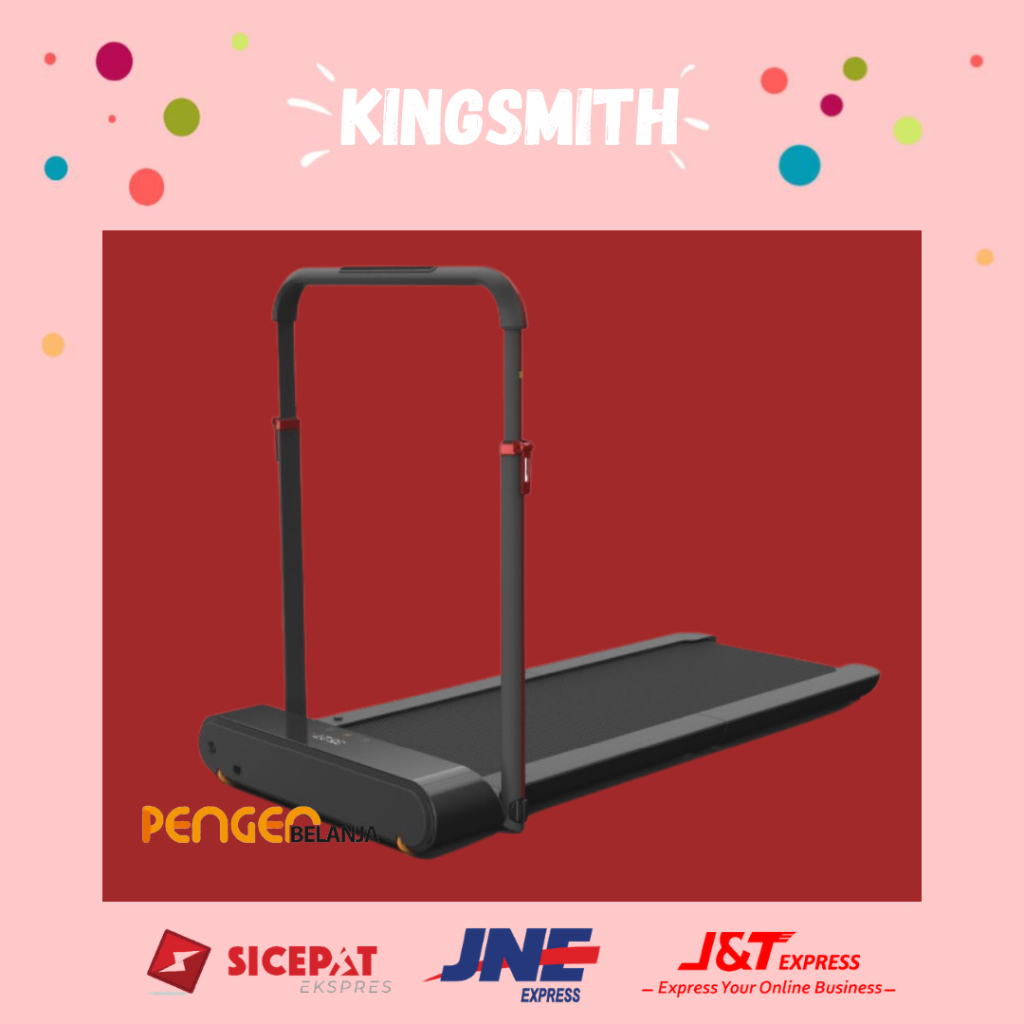 Kingsmith WalkingPad R1 PRO 2 in 1 Foldable Fitness Treadmill - Black Red / Second / Preloved