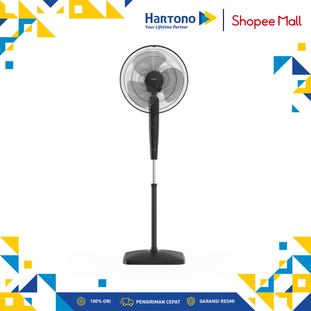 Panasonic Kipas Angin berdiri Stand Fan Ultra Breeze Black FES4022K