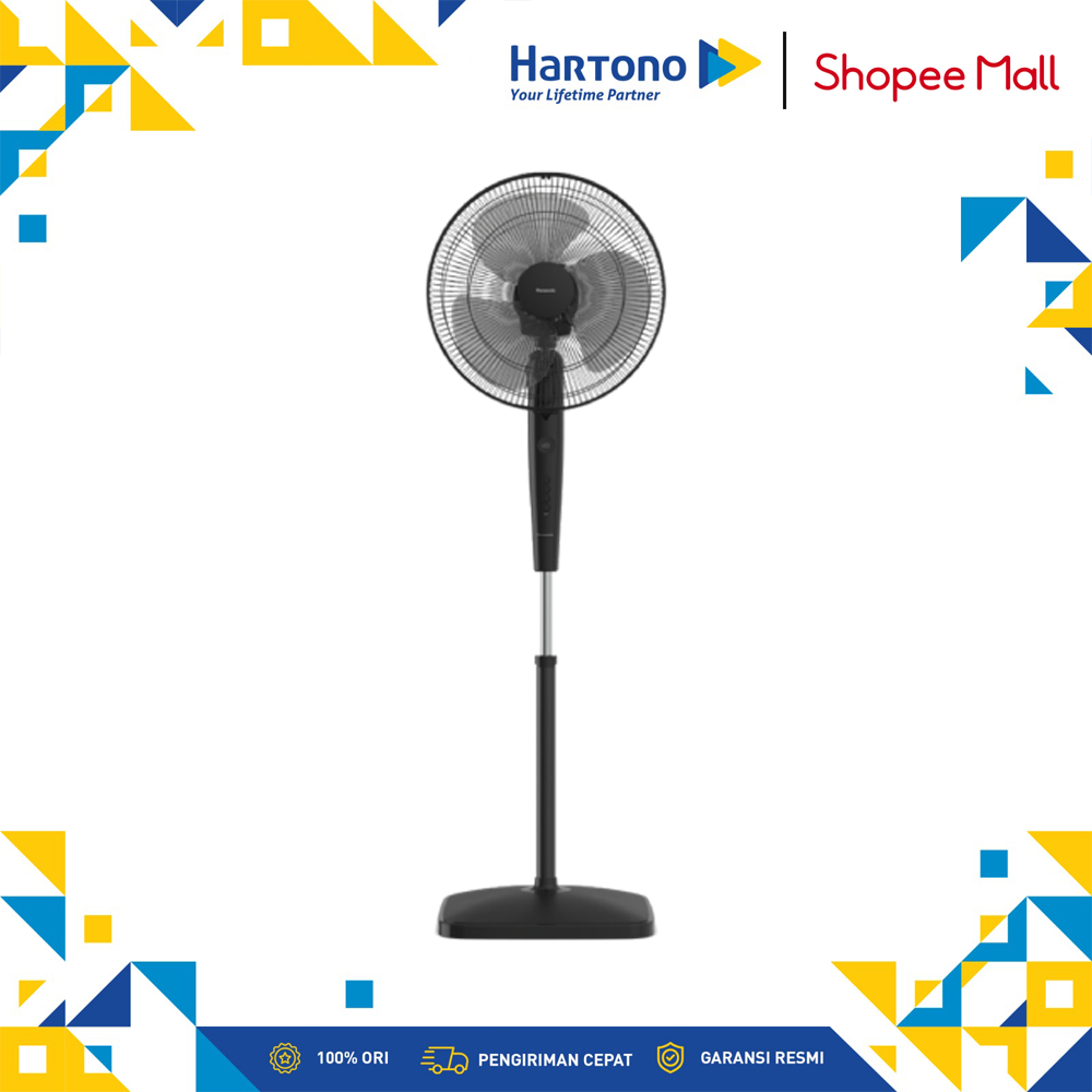 Panasonic Kipas Angin berdiri Stand Fan Ultra Breeze Black FEP4022K