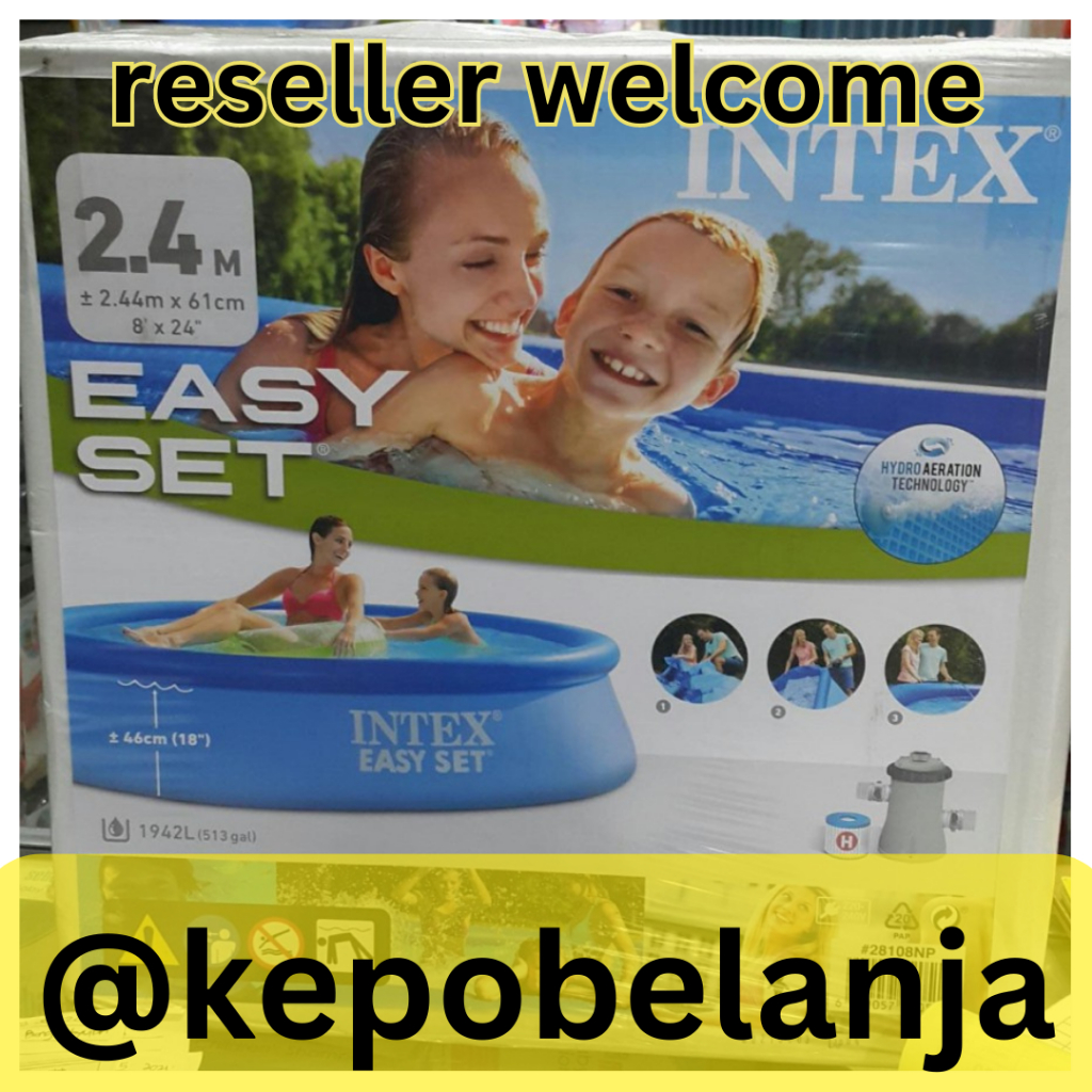 INTEX 28108 | Kolam renang bulat INTEX 28108 | INTEX outdoor indoor pool bonus filter murah jumbo