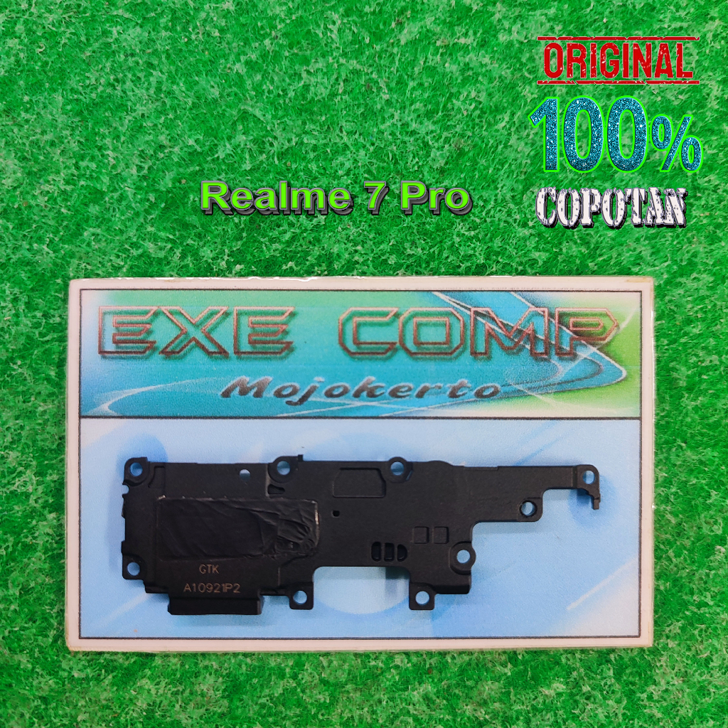 Realme 7 Pro (2020) Speaker buzzer / spiker musik dan tutup mesin bawah original copotan | eXe Comp
