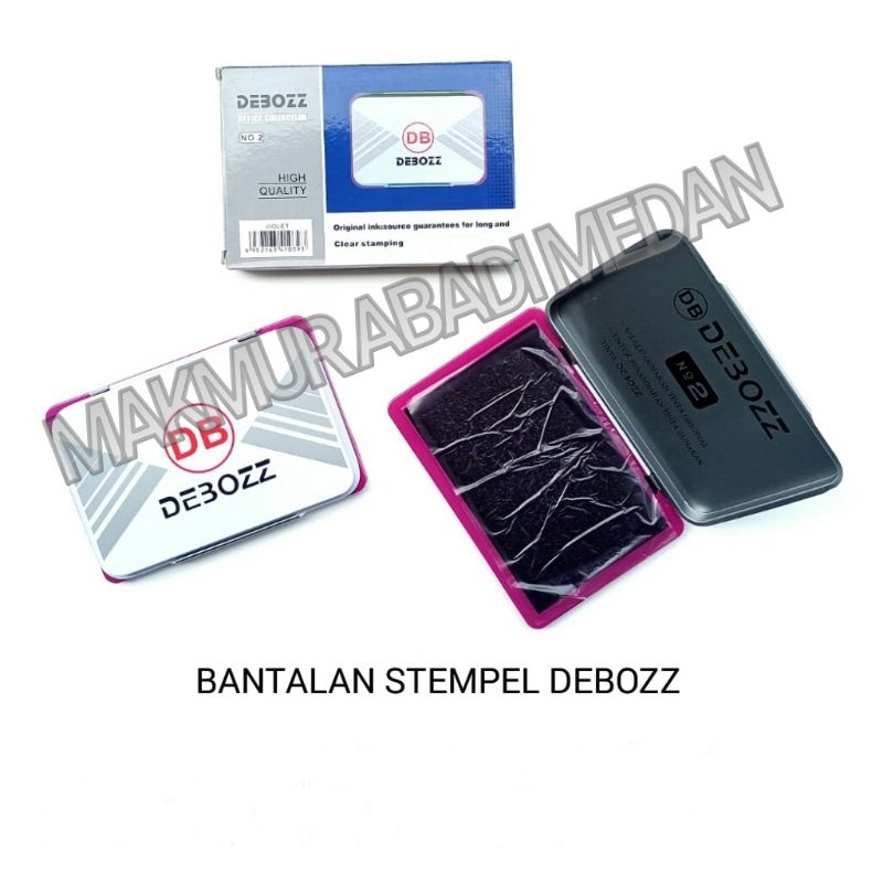 

(1 Pcs) Bantalan Stempel dengan Tinta Ukuran No. 2 Besar Debozz/Stamp Pad/Bak/Bantalan Cap Debozz