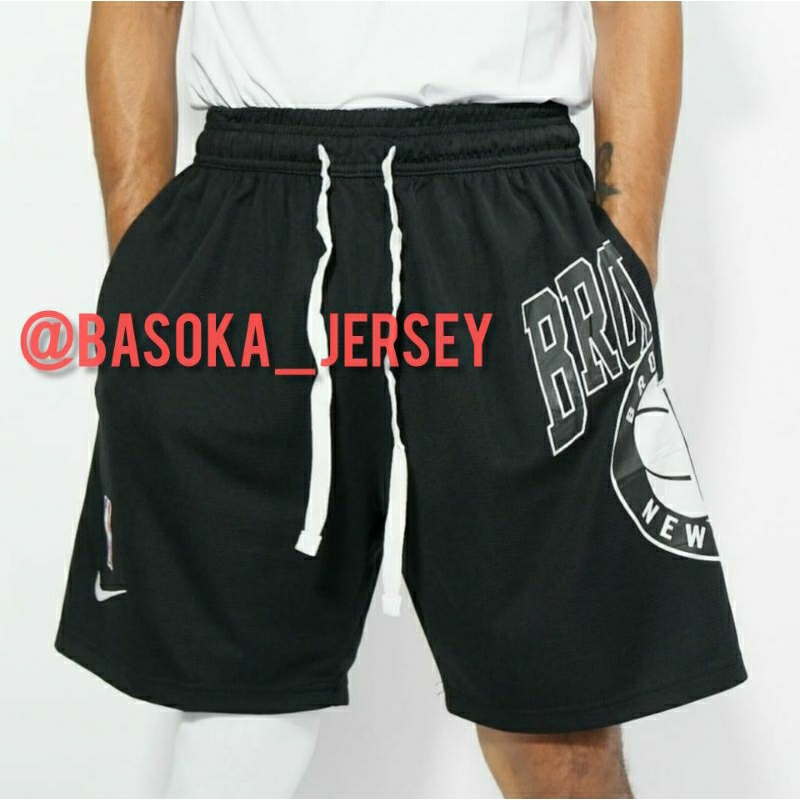CELANA BASKET IMPORT BROOKLYN-CELANA BASKET NBA BLACK-SHORT PANTS BASKET BALL