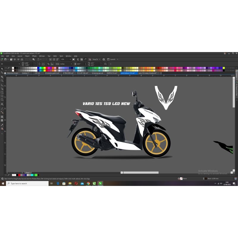 striping api vario 125 150 led new