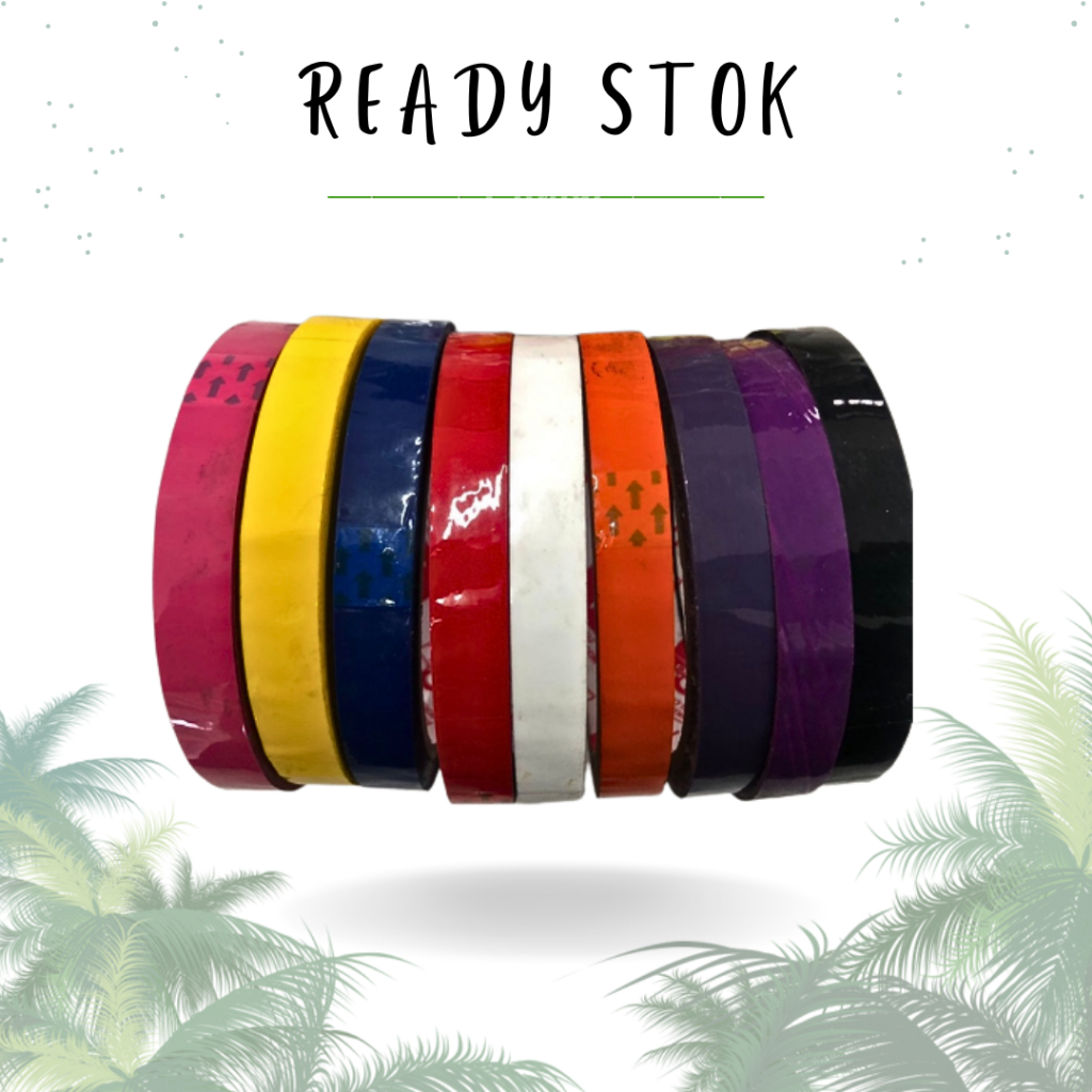 

LAKBAN/PEREKAT/LAKBAN WARNA 12 MM X 50 YARDS