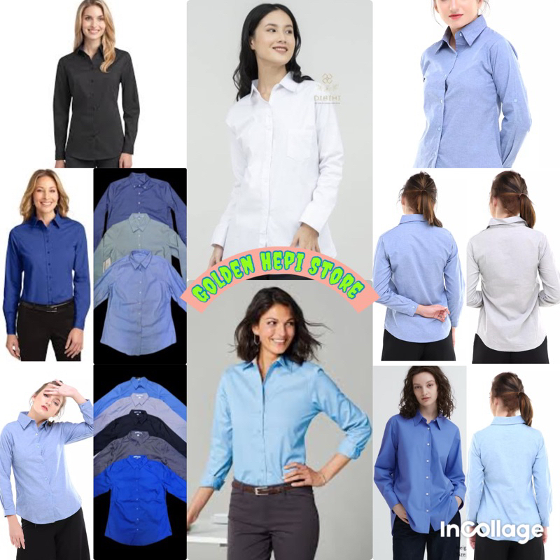 Kemeja Wanita Slimfit Kemeja Kantor