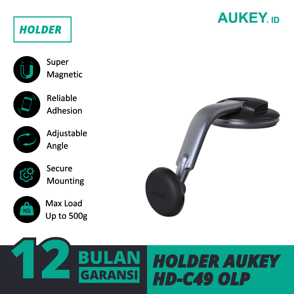 Aukey Holder HD-C49 Dashboard Phone Mount - 500702