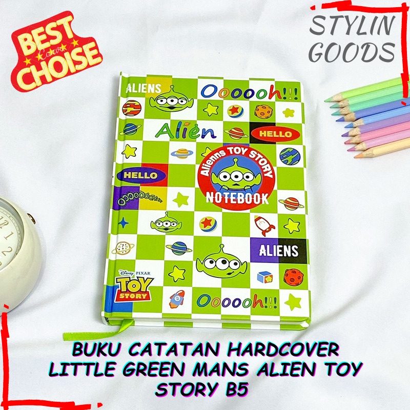 

DIARY HARIAN B5 KARTUN LITTLE GREEN MANS ALIEN TOY STORY / BUKU CATATAN NOTEBOOK UNIK DENGAN MOTIF DAN GAMBAR LUCU TERBARU DAN TERMURAH