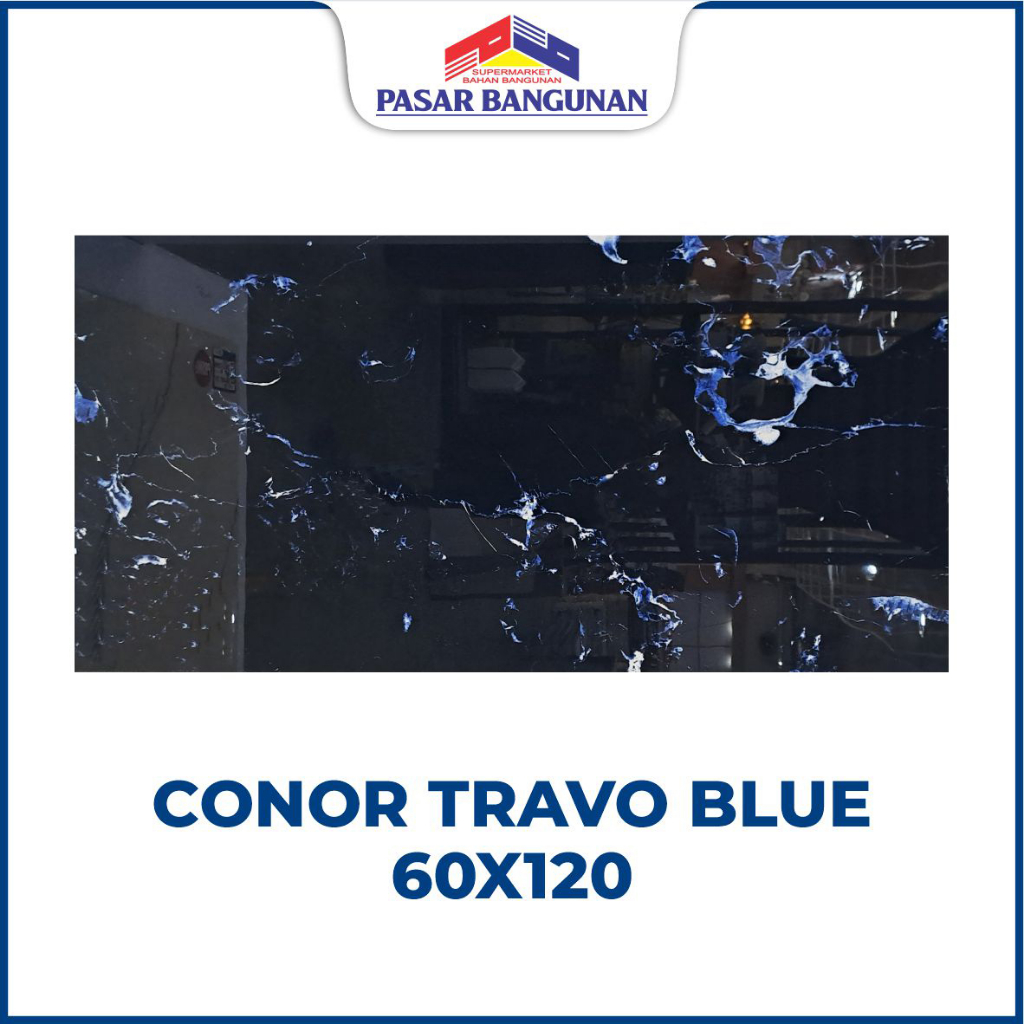 Granit Conor Travo Blue 60x120 Granit Motif