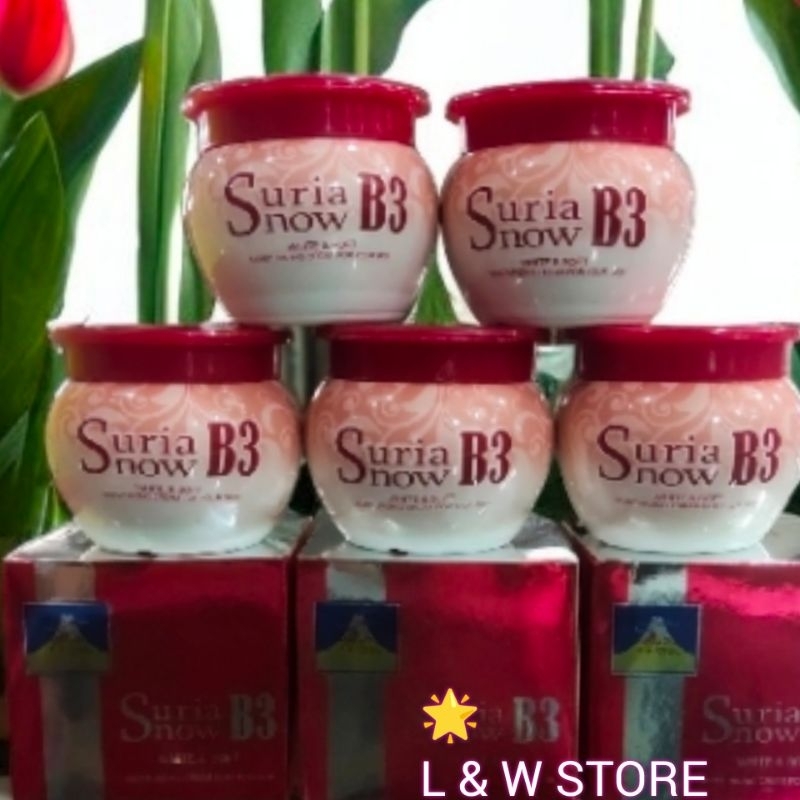 Suria Snow B3 Cream White & Soft Moisturizer Cream 50gr Original ganti kemasan baru