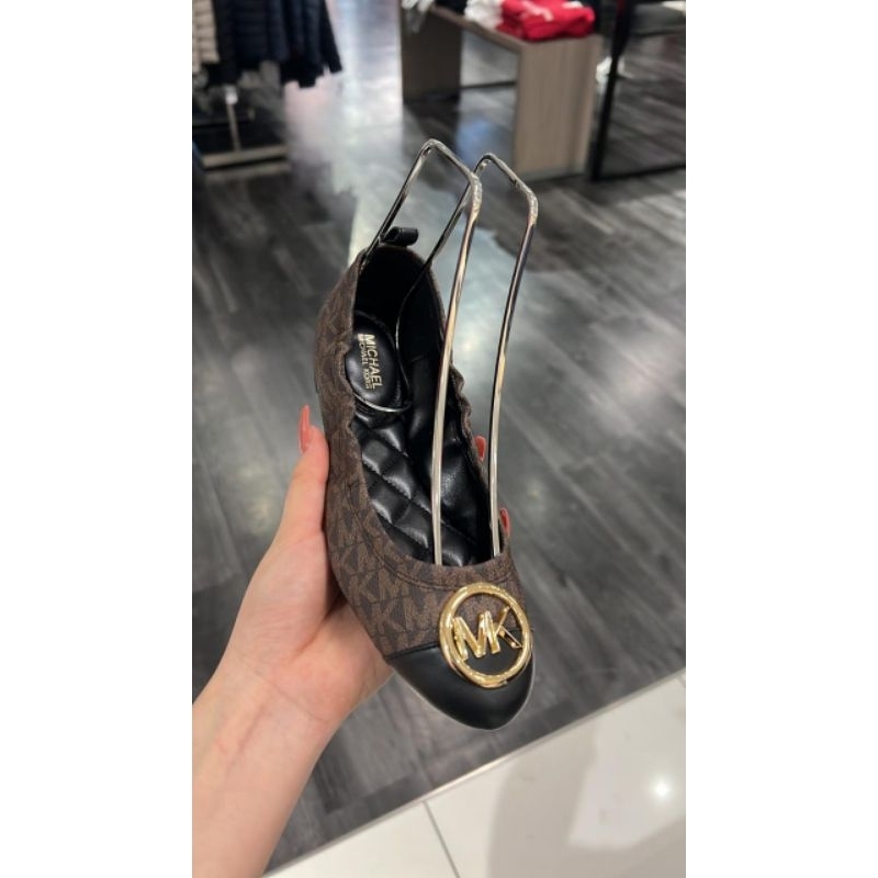 Authentic Original Store Michael Kors Carmen Toe Cap Ballet Shoes