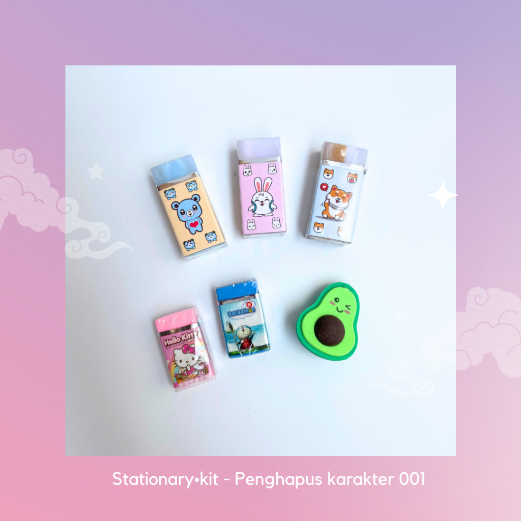 

Stationary•kit - Penghapus karakter lucu