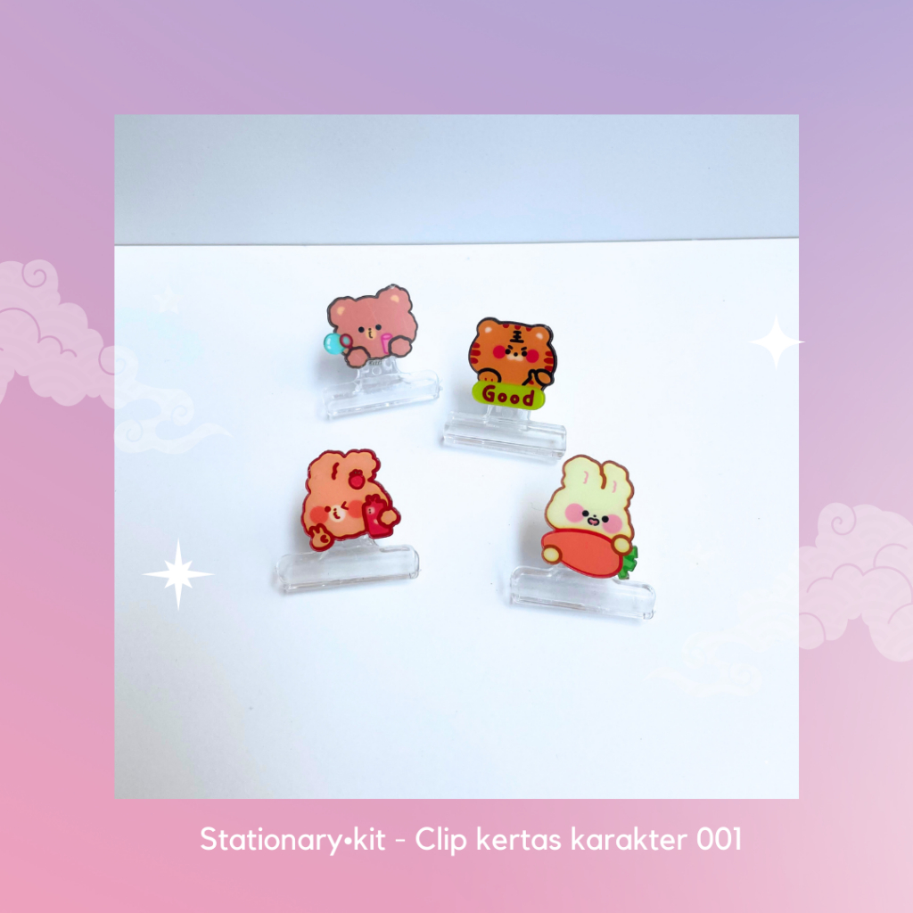 

Stationary•kit - Clip kertas karakter 001