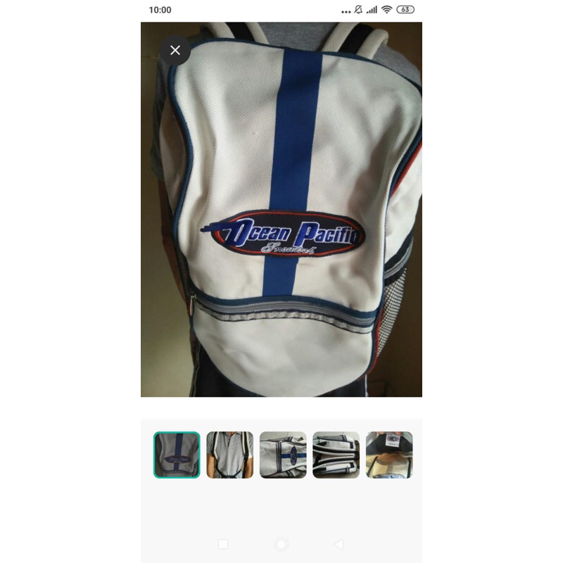 Preloved tas ransel Ocean Pacific