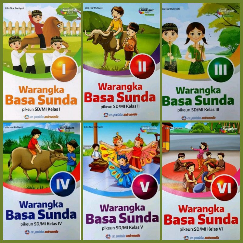 Buku Bahasa Sunda Warangka Basa Sunda Kelas 1 2 3 4 5 dan 6 SD Kurikulum Merdeka Kurikulum 2013 Revi