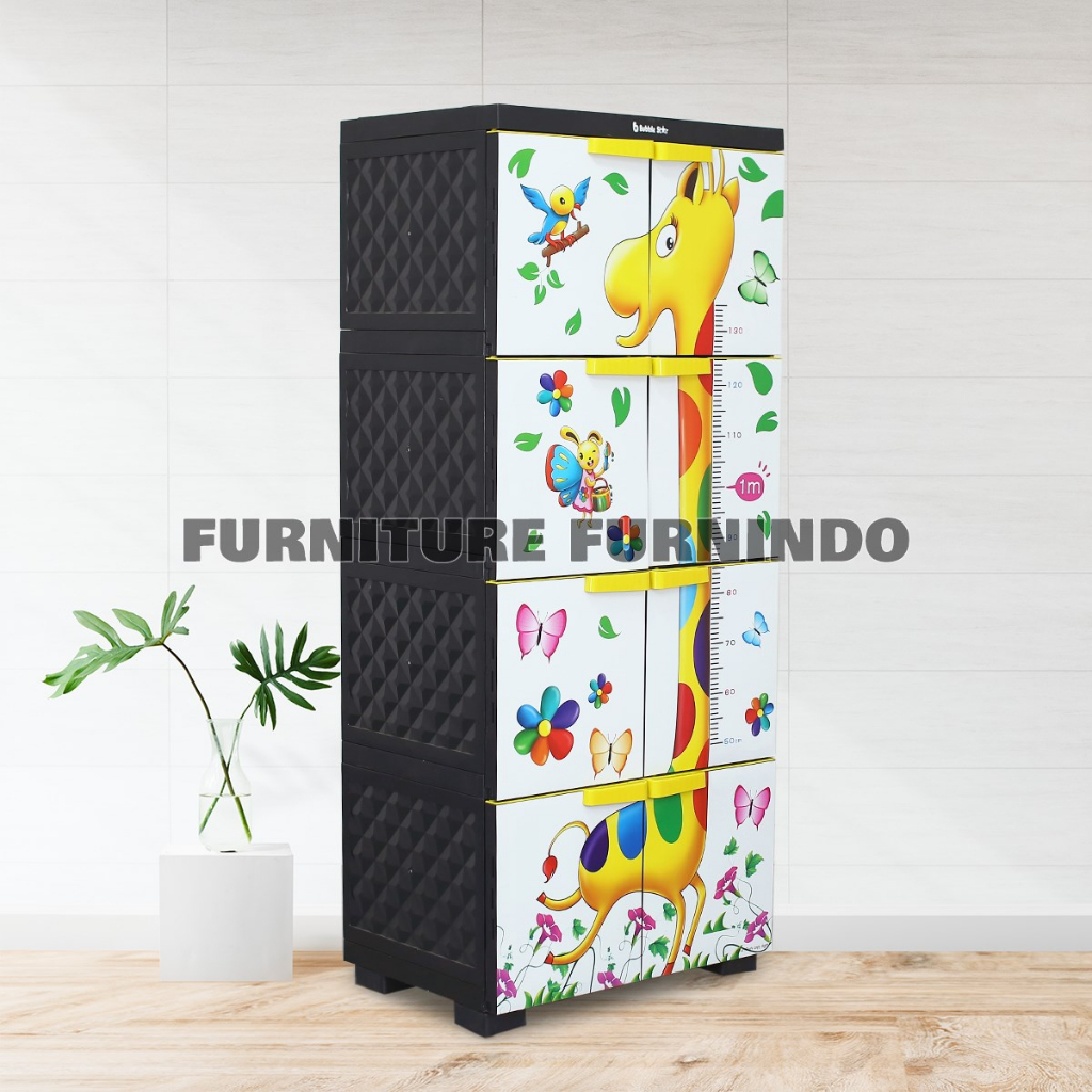 LEMARI PLASTIK BUBBLE STAR 4 SUSUN