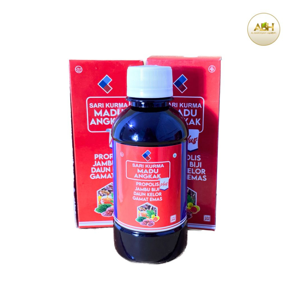 

SARI KURMA MADU ANGKAK PLUS PROPOLIS JAMBU BIJI DAUN KELor GAMAT EMAS / SARI KURMA MADU ANGKAK MUTIARA KLASIK (280GR/ 470GR)