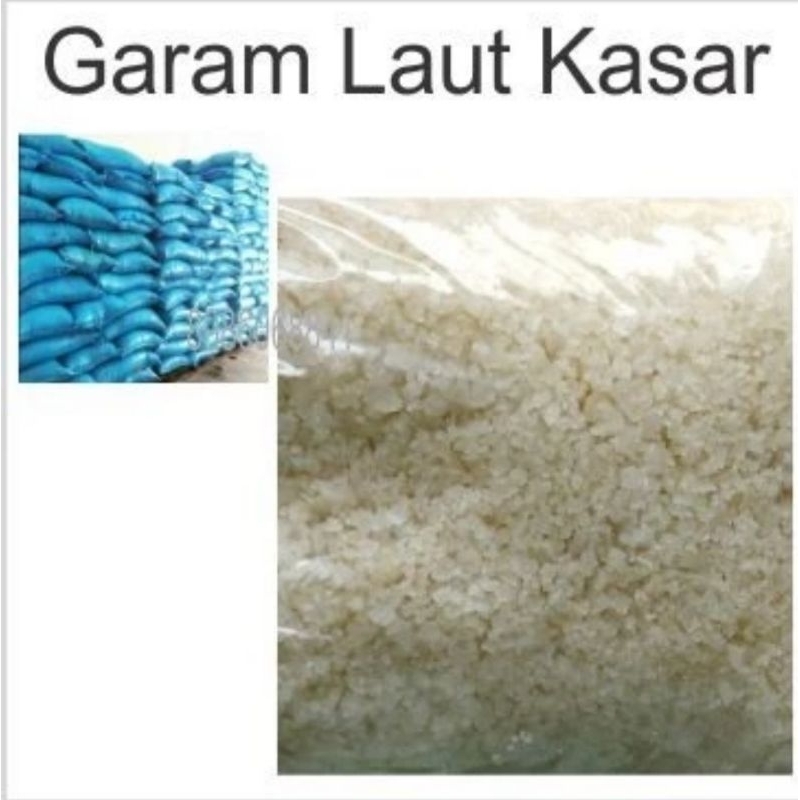 

Garam kasar ,Garam Krosok Garam kristal ,Garum laut natural seasalt 1kg