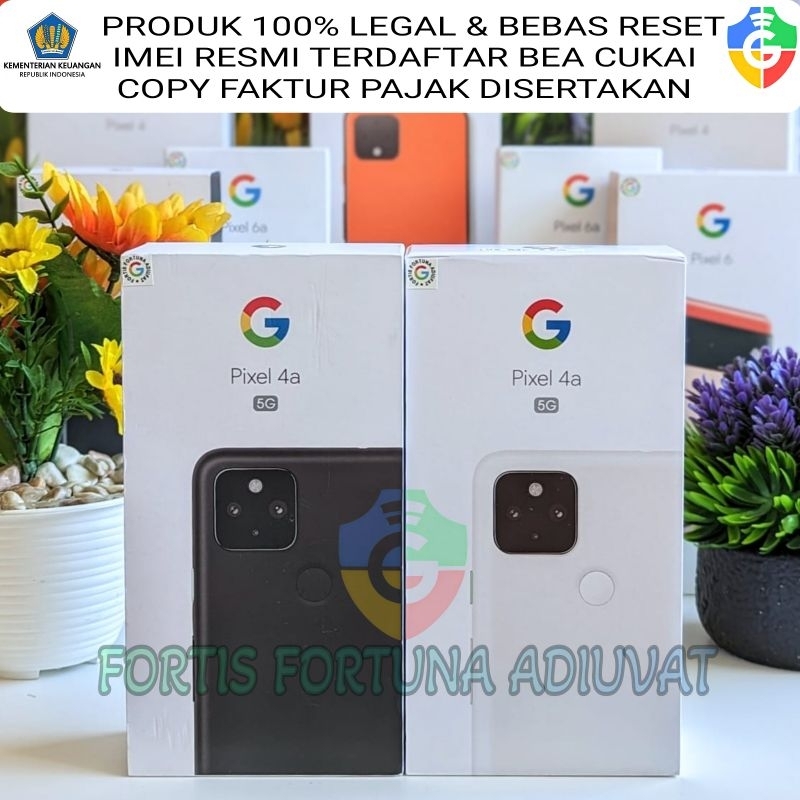 Google Pixel 4a 5G - Fullset Original - Resmi Terdaftar Bea Cukai BEBAS RESET - Sinyal all operator 