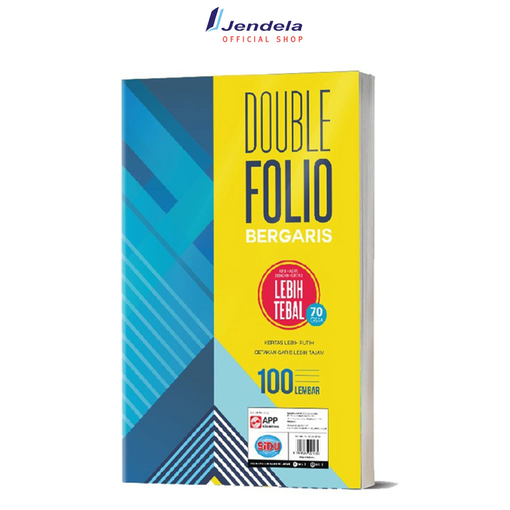 

Kertas Double Folio Bergaris SIDU Sinar Dunia 100 Lembar 70 GSM ATK