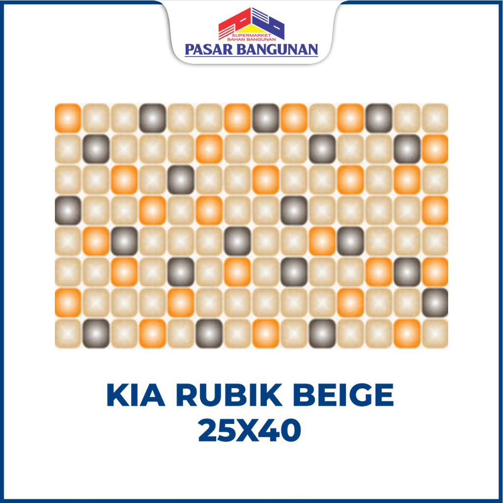 Keramik KIA Rubik Beige 25x40 KW 1