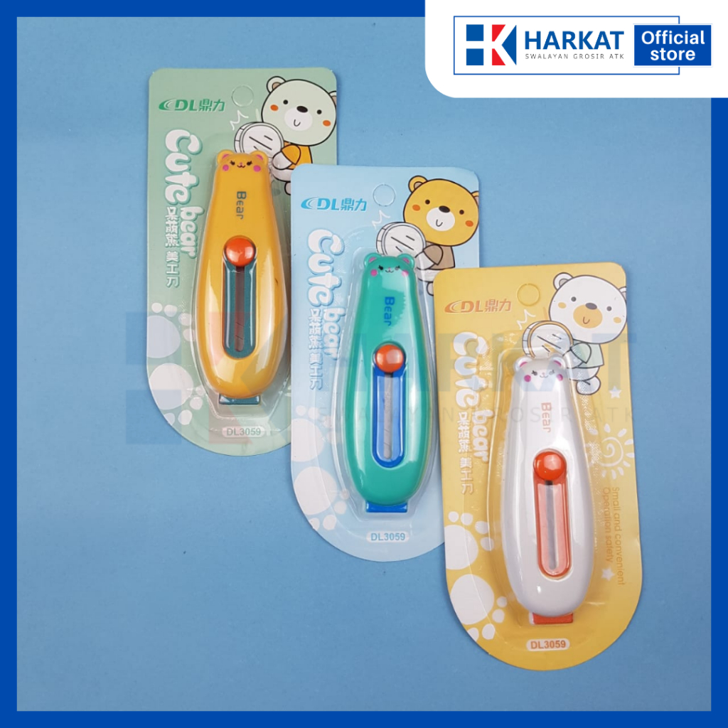 

Cutter mini karakter cutter multifungsi cutter fancy lucu mIni DL 3059