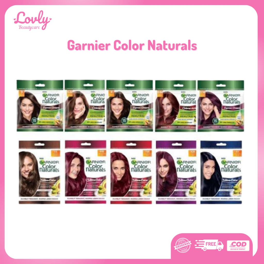 Garnier Color Naturals Pewarna Rambut || Garnier Hair Colour Natural Color Pewarna Rambut SACHET