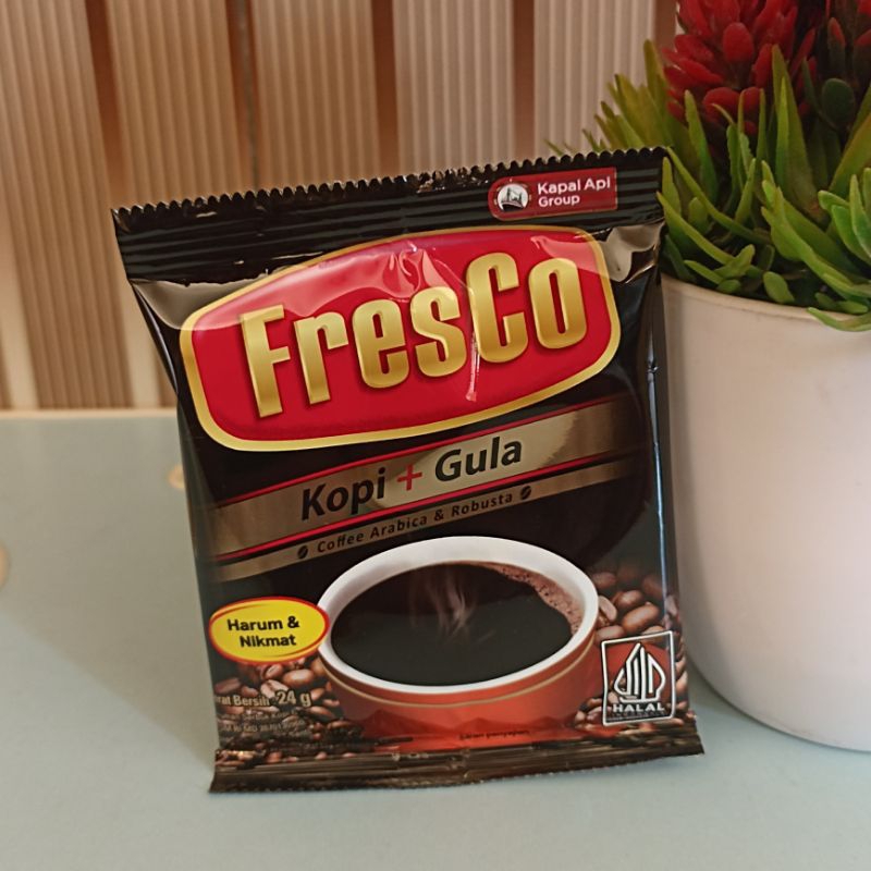 

KOPI FRESCO KOPI + GULA (1 SACHET) KOPI AMAZING KOPI MURNI KOPI EXCELENT