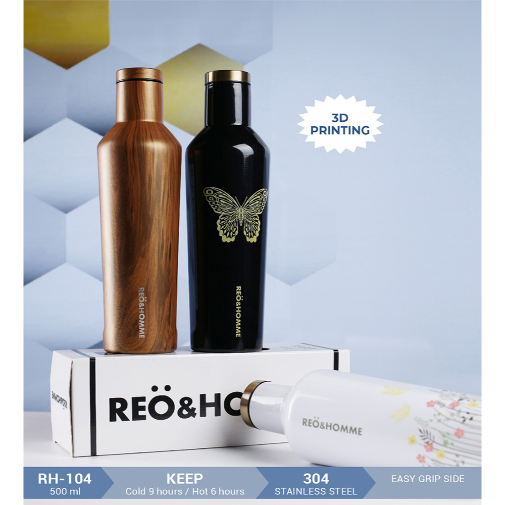 Tumbler Stainless RH-104 Tumbler Printing Series Hot & Cold 500ml Leakproof