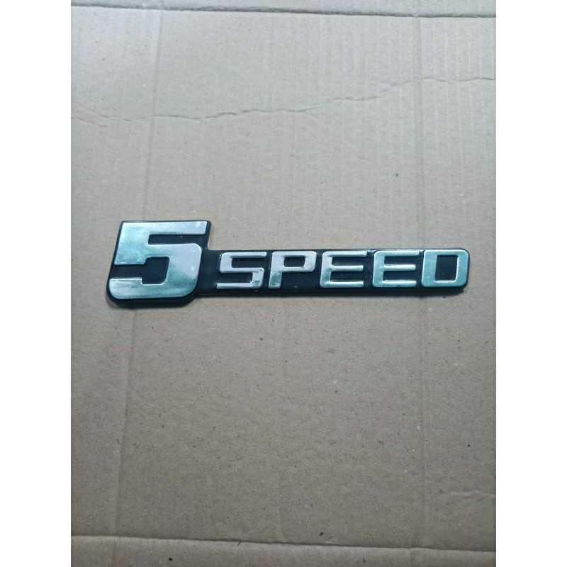 Logo Emblem Mobil Tulisan 5Speed