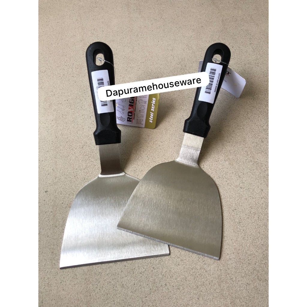 SEKOP PAN STAINLESS / ALAT MASAK / SPATULA BURGER CMU (1PCS)