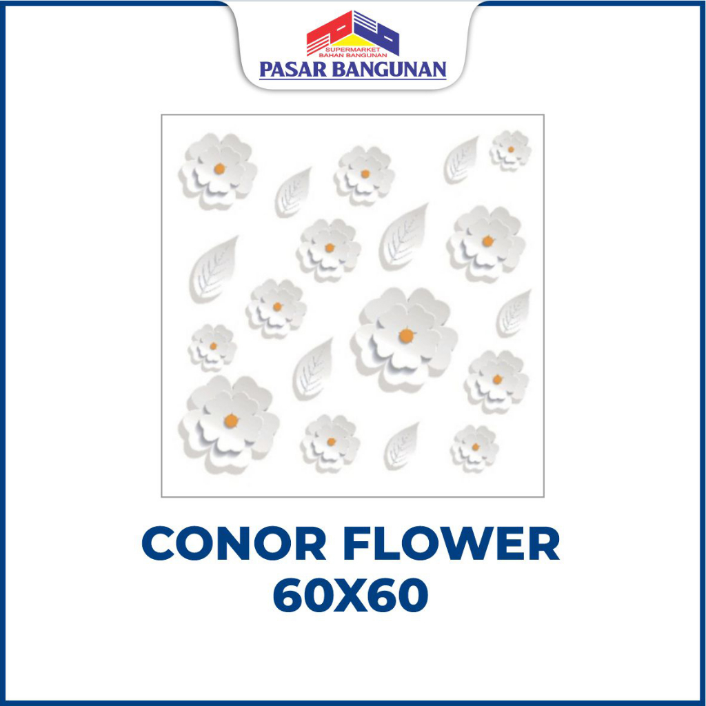 Granit Conor Flower 3D 60x60 Granit Motif