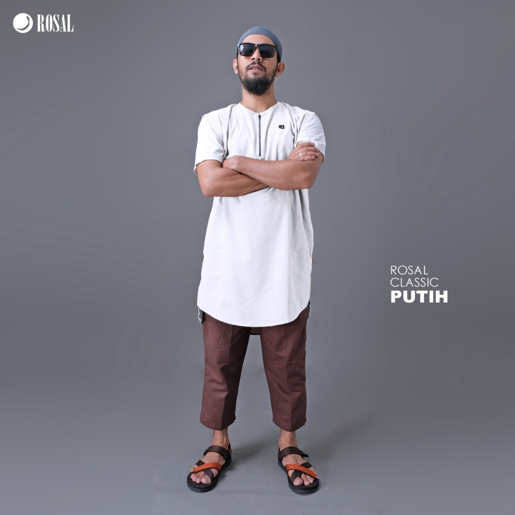 ROMPI SHOLAT ROSAL CLASSIC POLOS / BAJU SHOLAT PRIA MURAH / BAJU KOKO PRIA MURAH / GAMIS ROSAL