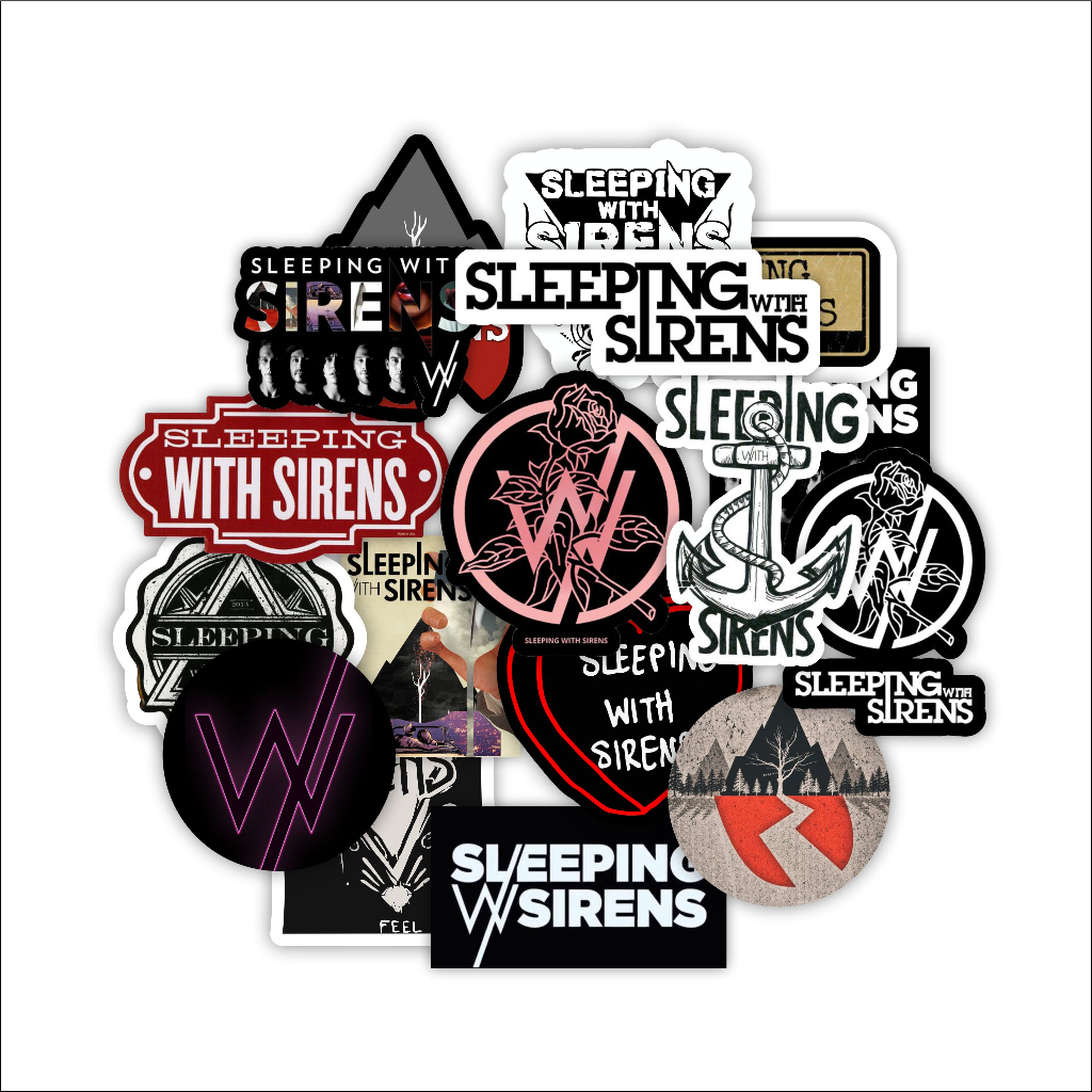 

Stiker Paket Band SLEEPING WITH SIRENS isi 17 pcs keren