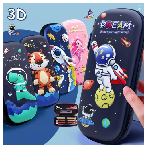 

Tempat Pensil Anak Sekolah | Tempat Pensil 3D Bahan Eva | TEPAK PENSIL ANTI AIR