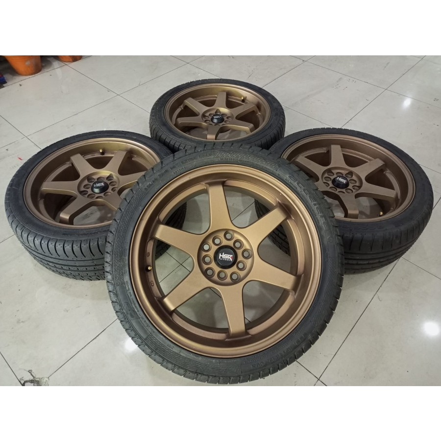 Velg Mobil TE37 Ring 18 Bekas Mobil BMW R18 Hsr Tokyo Ban 235 40 R18 Accelera