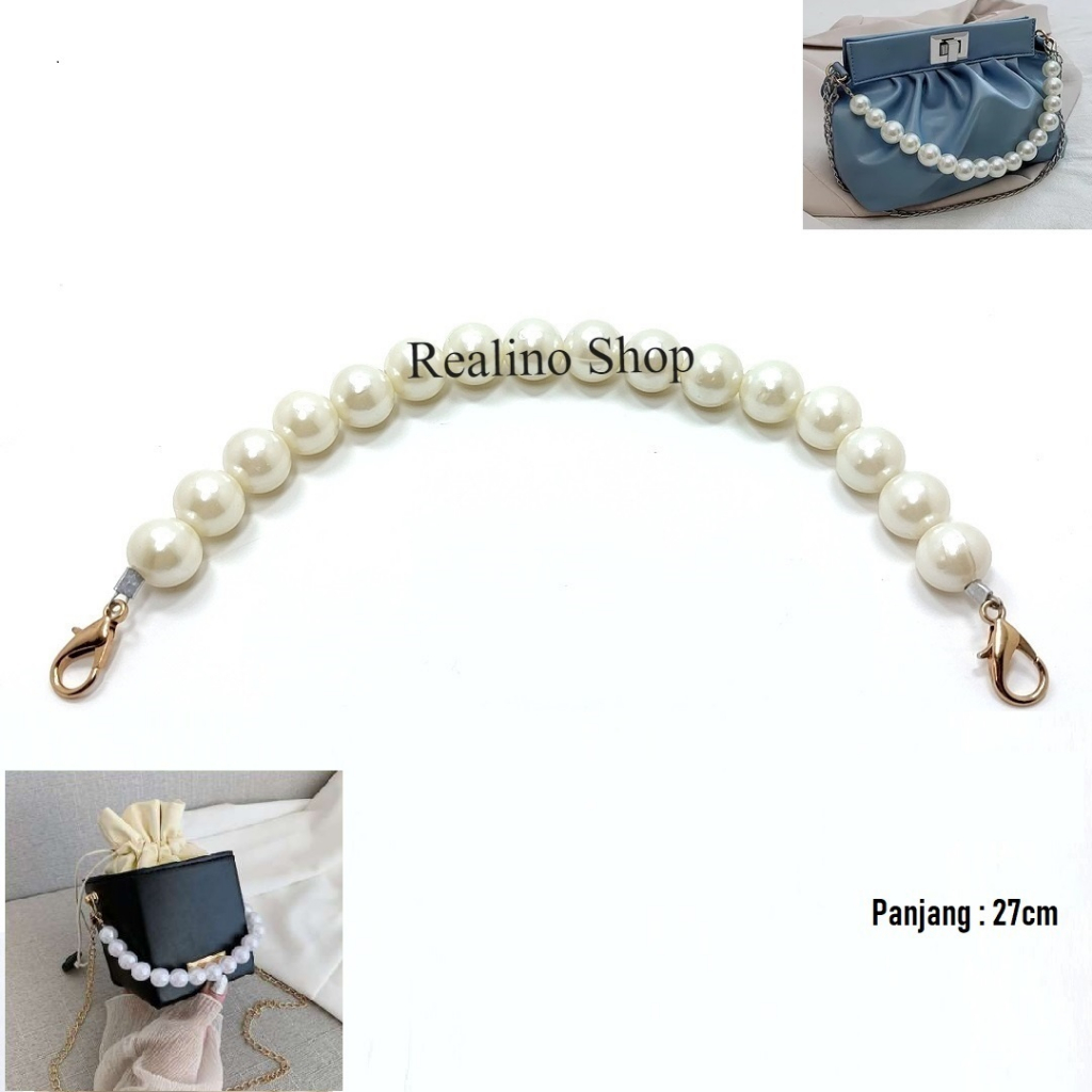TALI TAS MUTIARA PENDEK - 27cm - AKSESORIS TAS