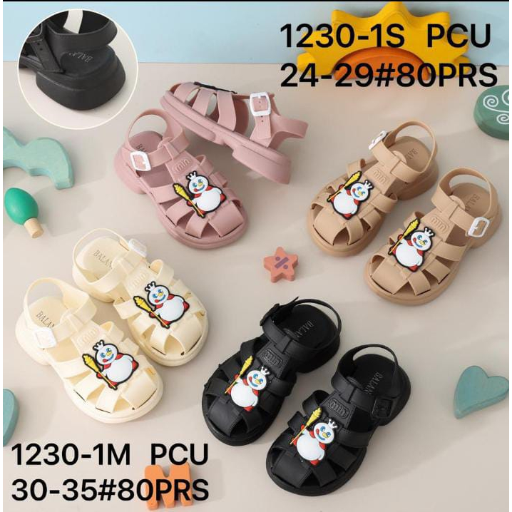 sepatu Sandal Tali Balance, plato Mixue anak perempuan terbaru 1230 24-35sandal melissa,.,...,